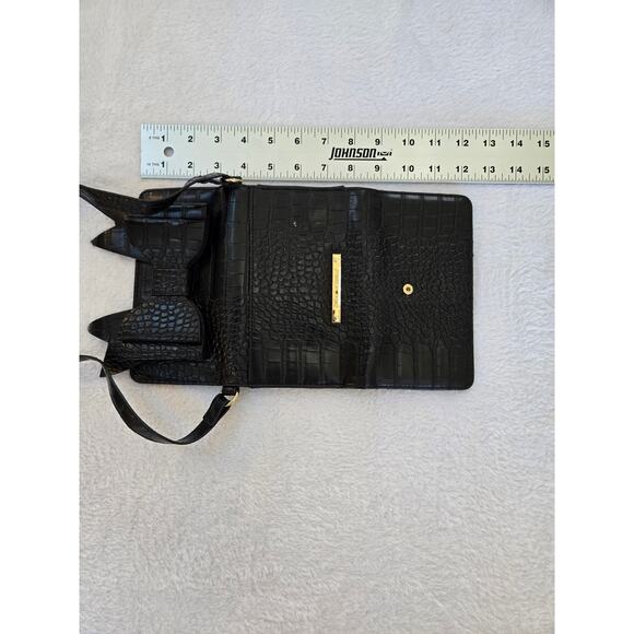 Genuine Betsey Johnson Black Bow Wallet Purse CrossBody Bag - Picture 3 of 5